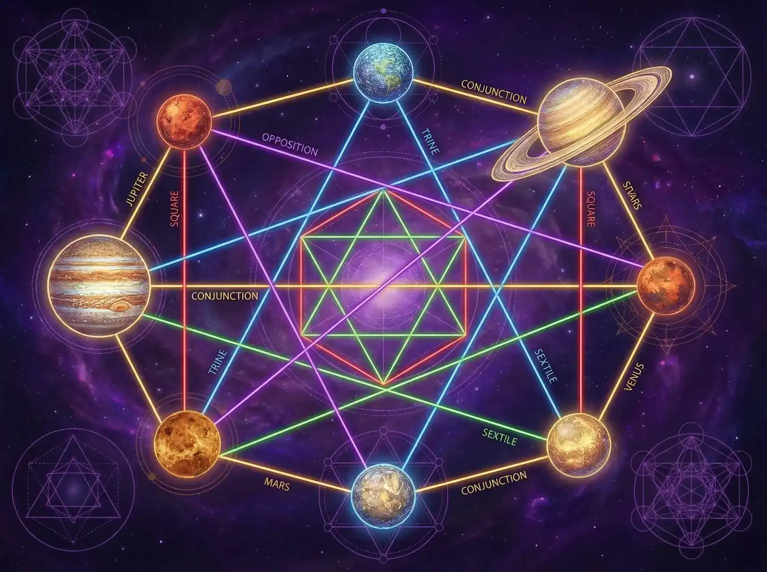 行星相位解读 - 一个人看的www高清在线动漫 | 占星学进阶